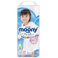 Bỉm quần Moony xanh nội địa Nhật bé gái size XXL 26 miếng (13-28kg)