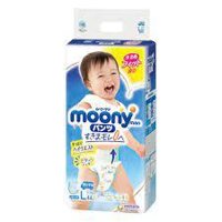 Bỉm quần Moony Xanh Tiêu chuẩn L44 bé trai