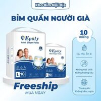 Bỉm quần người già Epoly/Ipaly Chất Lượng Giá Rẻ Combo 100 miếng M-L-XL