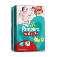 BỈM QUẦN PAMPER SZ M XANH