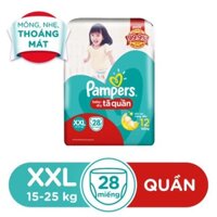 Bỉm Quần pampers THÊM MIẾNG size M40 L36 Xl32 XXl28