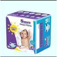 Bỉm quần Smee Diaper Pants chính hãng cho bé S24 miếng,M22,L20,Xl 18,XXL16