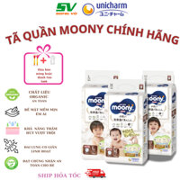 Bỉm Quần Tã Quần Moony Size L, M, XL cho bé hàng chính hãng nhập khẩu từ Nhật Bản