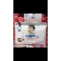 Bỉm quần Yubest Natural size M40/L39 mặt hút 5D siêu mềm, siêu thấm cho bé tiểu nhiều