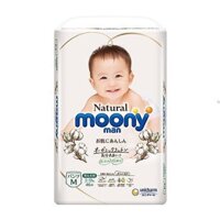 Bỉm quần/dán MOONY NATURAL trắng từ bông hữu cơ, nội địa nhật đủ size NB63/S58/M46/L36/XL32 5.0 1k Đánh Giá 4,1k Đã Bán