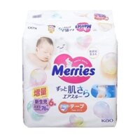 Bỉm sơ sinh Merries Newborn 68+4 miếng 0-5kg