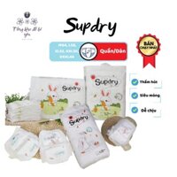 Bỉm SUPDRY nội địa Trung, tã cho bé dán/quần thấm hút chống tràn thông thoáng Size S72/M66/L60/M64/L58/ XL52/ XXL50