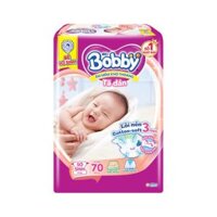 Bỉm – Tã dán Bobby 70 miếng (Sơ sinh, dưới 5kg)