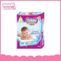 Bỉm - Tã dán Bobby BT04 size M 76 miếng (cho bé 6 - 11kg)