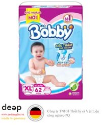 Bỉm tã dán Bobby siêu thấm size XL 62 miếng (12-17kg) DEEP35 www.yeuhangduc.vn sẵn sàng cho bạn