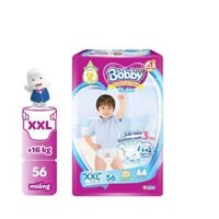 Bỉm tã dán Bobby siêu thấm size XXL 56 miếng (>16kg) (giao bao bì ngẫu nhiên)