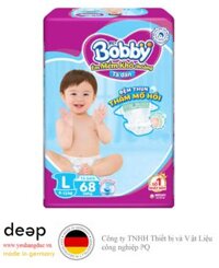 Bỉm tã dán Bobby siêu thấm size L, 68 miếng (9-13kg) DEEP35 www.yeuhangduc.vn sẵn sàng cho bạn