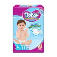 Bỉm - Tã dán Bobby size L 68 miếng (cho bé 9 - 13kg)