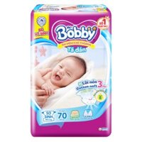 Bỉm Tã dán Bobby size NB 70 miếng (Dưới 5 kg)