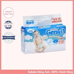 Bỉm - Tã dán Genki Newborn 44p - 44 miếng (Cho bé 0-5kg)