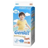 Bỉm tã dán Genki size L 54 miếng (9-14kg)