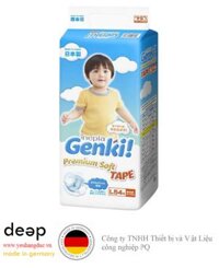 Bỉm tã dán Genki size L 54 miếng (9-14kg)  DEEP35 www.yeuhangduc.vn sẵn sàng cho bạn