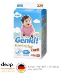 Bỉm tã dán Genki size M 64 miếng (6-11kg) DEEP35 www.yeuhangduc.vn sẵn sàng cho bạn