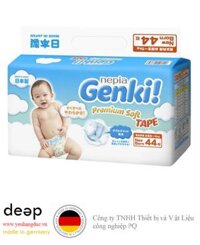 Bỉm tã dán Genki size Newborn 44 miếng (dưới 5kg) DEEP35 www.yeuhangduc.vn sẵn sàng cho bạn