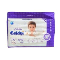 Bỉm - Tã dán Goldgi+ size S 40 miếng cho bé (4-8kg)