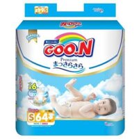 Bỉm tã dán Goon Premium size S 64 miếng (4-8kg)