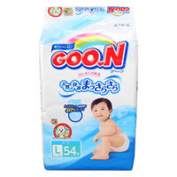 Bỉm – Tã dán Goon size L – 54 miếng nội địa (Cho bé 9 – 14kg)