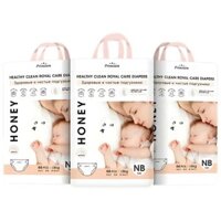 Bỉm - Tã dán Honey Premium size NB 66 miếng (dưới 5kg) - Ruby Kids