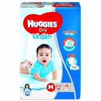 Bỉm tã dán Huggies Dry size M 48 miếng (6-11kg)