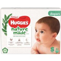Bỉm - Tã dán Huggies Nature Made size S 82 miếng (4 - 8kg) - Ruby Kids