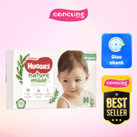 Bỉm tã dán Huggies Platinum Nature Made size M 64 miếng (6-11kg)