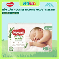 Bỉm Tã Dán Huggies Platinum Nature Made NB60/S82