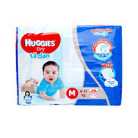 Bỉm - Tã dán Huggies size M - 26 miếng (Cho bé 6 - 11kg)