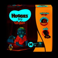 Bỉm - Tã dán Huggies size M - 76 miếng (Cho bé 6 - 11kg)
