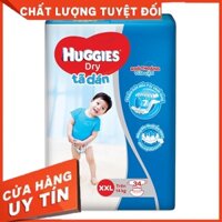 Bỉm - Tã dán Huggies size XXL - 34 miếng (Cho bé trên 14kg)
