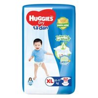 Bỉm tã dán Huggies XL 62 MIẾNG 								 								Tình trạng: 									 									Còn hàng