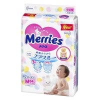 Bỉm - Tã dán Meries Cộng miếng Size M (6-11 Kg)