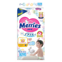 Bỉm – Tã dán Merries size L 54 miếng