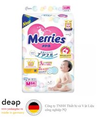 Bỉm tã dán Merries size M 64 miếng (6-11kg) DEEP35 www.yeuhangduc.vn sẵn sàng cho bạn