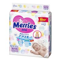 Bỉm - Tã dán Merries size NB - 90 miếng (cho bé dưới 5kg)