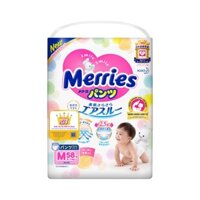 Bỉm – Tã dán Merries size S 82 cộng 6 miếng (cho bé 4 – 8kg)