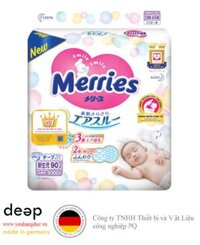 Bỉm tã dán Merries size Newborn 90 miếng (dưới 5kg) DEEP35 www.yeuhangduc.vn sẵn sàng cho bạn