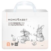 Bỉm - Tã dán Momo Rabbit Baby Band Diapers size S 36 miếng (4 - 8kg) - Ruby Kids