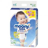 Bỉm – Tã dán Moony Natural size S 58 miếng