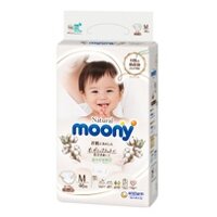 Bỉm – Tã dán Moony Natural size M 46 miếng (6 – 11kg)