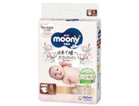 Bỉm – Tã dán Moony Natural size S 58 miếng (4 – 8kg)