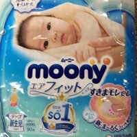 Bỉm - Tã dán Moony - Newborn 90 miếng