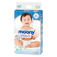 Bỉm tã dán Moony size L, 54 miếng (9-14kg)