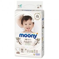 Bỉm – Tã dán Moony size M 64 miếng (6 – 11kg)