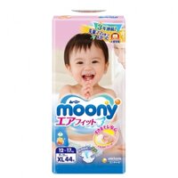 Bỉm - Tã dán Moony size XL 44 miếng