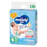 Bỉm tã dán sơ sinh Moony (dưới 5kg, 90 miếng) (giao bao bì ngẫu nhiên)
